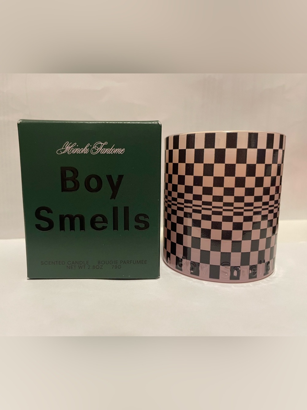 Boy Smells Hinoki Fantome Black Checker 2.8oz Candle